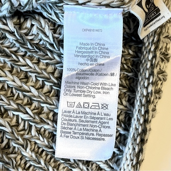 Madewell Vernon Marl Cotton Mock Neck Pullover Sweater, women’s size XS - Picture 12 of 12